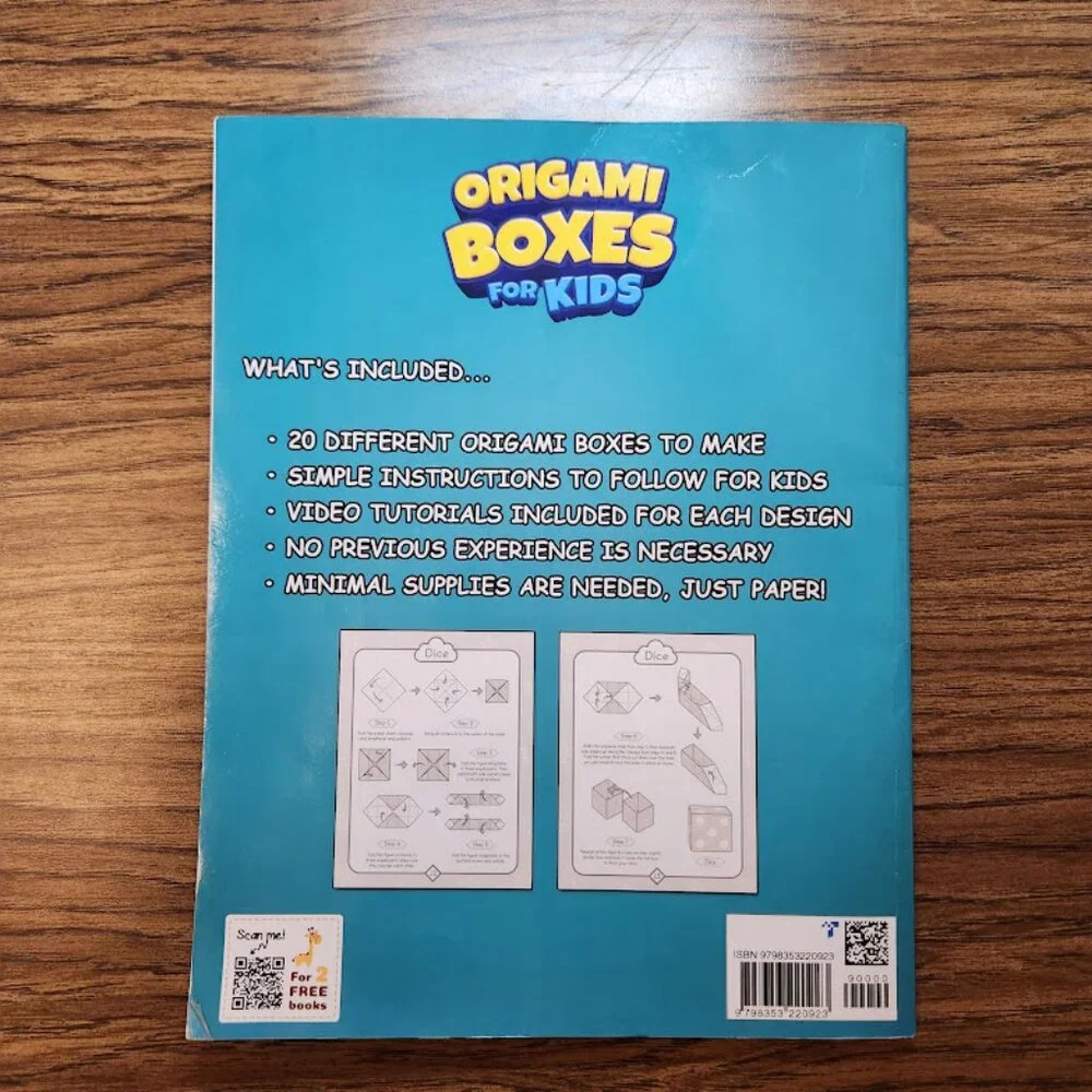 Origami Boxes For Kids Papercrafts Book Craft Paperback Book How To Make Boxes
